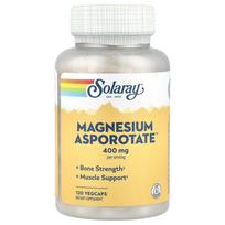 Solaray Magnesium Asporotate 400mg Veggie Capsules, 120 Count (200mg Per Capsule) 120 pcs - 1 ea