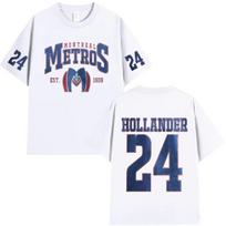 Heated Rivalry Shane Hollander 24 Montreal Metros T-shirt Men Women Clothing Casual Cotton Oversized Short Sleeves T Shirts T... S įvairiaspalvis