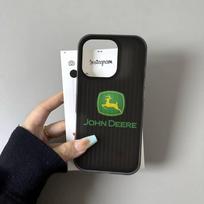 Green J-John Truck D-Deeres Soft Corrugated Phone Case For IPhone 11 12 13 14 15 16 17 Pro Max Plus Pro Shockproof Cover iPhone 12 black
