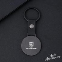 Car Keychain For Porsche Cayenne Panamera Macan 911 Taycan Boxster Cayman 918 Pajun Alloy Keyring Pendant Auto Logo Accessories
