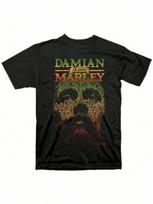 Damian Marley Jr Gong X Nas T Shirt Patience Lyrics Face unisex S įvairiaspalvis