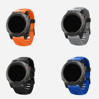 Suderinama silikoninė laikrodžio apyrankė, skirta Garmin Fenix 3/5X, su nerūdijančio plieno sagtimi 22mm žalia