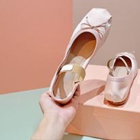 Ballet Flats, Women's Performance Dance Shoes, French Bow Design, Professional Ballet Shoes, Holiday Gifts. 36