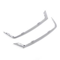 ABS Car Chrome Front Door Audio Speaker Strip Stereo Decal Cover Trim Sticker For BMW 5 Series 1 white