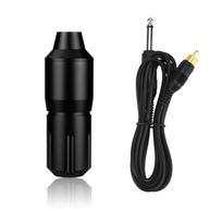 Rotary Tattoo Pen Rotary Tattoo Machine Aluminum Alloy Carved Short Pen RCA juoda