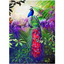 Pilnas 5D „pasidaryk pats“ deimantinis paveikslas „Animal Povas“ deimantinis siuvinėjimas kryželiu namų dekoras, rankų darbo dovana 25x30cm purple