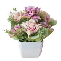 LCP dirbtinis gėlių vazonas Bonsai Stage Vestuvių susitarimas namų dekoras violetinė
