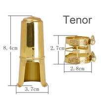 Alto / tenorinio saksofono kandiklio dangtelio metalo ligatūra žalvario auksu padengto apsauginio dangtelio keitimas Tenor