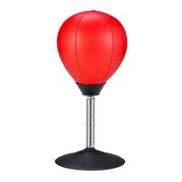 Suction Cup Boxing Vent Ball Desktop Sucker Boxing Office Decompression Artifact raudona