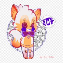 Cartoon Five Nights At Freddy's Sister Location Freddy Fazbear's Piz Iron-on Transfers For Clothing Tshirt Bag Heat Transfer Stickers Iron On Patches pink