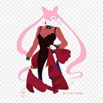 Sailor Moon Minimalist Chibiusa Sailor Uranus Iron On Patches For Clothing Applique Stickers On Clothes Heat-Sensitive Custom Patch