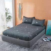Čiužinio užvalkalas su universalia elastine gumine juostele, apsaugančia nuo slydimo (Pagalvės užvalkalas neįtrauktas) 90x200cm gray