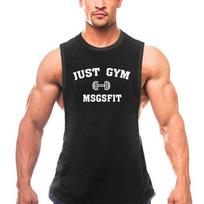 Muscleguys Fashion sportinė liemenė vyriška bėgimo fitneso greitai džiūstanti kvėpuojanti marškinėliai be rankovių vidaus treniruočių kultūrizmo batviršiai M juoda