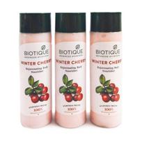 Maitinamasis kūno pienas su žiemine vyšnia (3 x 190 ml), Bio Winter Cherry Rejuvenating Body Nourisher Set, Biotique