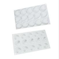15 meilės torto formų balta silikoninė šokolado putėsių forma Valentino dienai trimatis 3D širdelių kepimas balta
