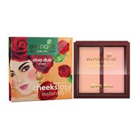 Skaistalai 2 atspalvių: Pastelė ir Persikas (9 g), Diva Duo skaistalai Pastel-N-Peach, Biotique