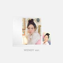 Red Velvet Feel My Rhythm atvirukas + hologramos nuotraukų kortelių rinkinys WENDY white