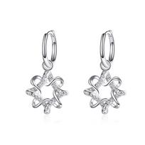 Nauji Madingi D Spalvos 0,28 ct Moisanito 925 Sterlingo Sidabro Kabantys Auskarai Moterims, Unikalūs Papuošalai