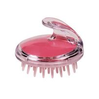 Soft Massage Hair Brush Body Brush Hair Shampoo Scalp Scrubber Hair Care 8.5*1.5*7.5cm raudona
