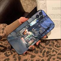 Anime rankomis dažytas „House Scenery“ telefono dėklas, skirtas „iPhone 8 7 6 6s Plus X Se 2020 Xr Xs 14 11 12 13 Mini Pro Max“ mobiliajam dėklui For iphone 11