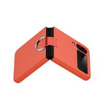 Anti -Scratch Lightweight Slim Protective Case For Samsung Galaxy Z Flip 4 5g Flip4 Flip3 Flip 3 With Ring Holder Folding Cover for Samsung Z Flip 3 oranžinė