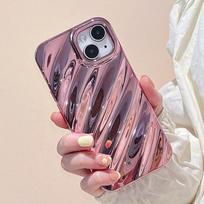 Blizgaus šilko tekstūros modelio telefono dėklas, skirtas iPhone 14 13 11 12 Pro Max 14pro 14 Plus smūgiams atsparus minkštas galinis dangtelis Coque Funda for iphone13 Pro(6.1") juoda
