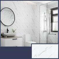 Drėgno kambario plytelių sienų lipdukas Backsplash DIY, atsparus alyvai gray