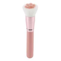 Professional Makeup Brushes Cute Cat Claw Paw Foundation Brush Loose Powder Brushes Fiber Hair Birch Handle Cosmetics Tool white