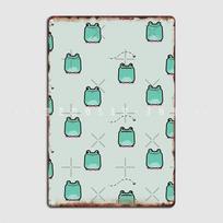 Cute Frogs Metal Sign Club Party Living Room Printing Wall Decor Tin Sign Poster 20x30cm