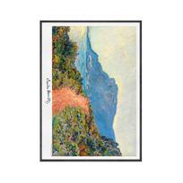 Monet parodos plakatas Claude'as Monet Menininko sodas Vétheuil kraštovaizdžio muziejuje Sienų nuotraukos Svetainės namų sienų dekoras 21cm×30cm NoFrame