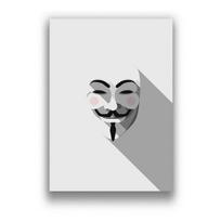 Klasikiniai Hakerių Filmo V for Vendetta Plakatai ir Spaudiniai Drobės Tapyba Abstrakčios Dekoratyvinės Namų Dekoro 50cm×70cm NoFrame beige