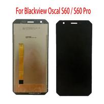 LCD ekranas skirtas Blackview OSCAL S60 Pro, LCD ekranas, jutiklinis ekranas, skaitmeninis keitiklis, pilnas surinkimas, pakeitimas S60 / S60 Pro juoda