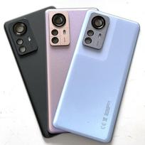 „Xiaomi Mi 12 Pro“ baterijos nugarėlė + fotoaparato rėmelis + objektyvas, skirtas „Xiaomi 12 Pro Mi12 Pro“ korpuso klijai Blue No Cam Frame