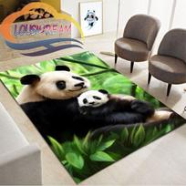 Animacinių filmų panda pliušinis kilimas neslystantis kilimas Lovely Panda gyvūnų serija Minkštas žaidimų kilimėlis lovos plotas kilimėlis salono dekoras 40cm x 60cm orange
