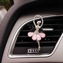 JOORMOM cute cartoon ballet girl car perfume clip air conditioning outlet in addition to odor aromatherapy for women Ballet girl