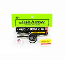Žuvies Strėlė Minkštas masalas Flash J Curly SW 2 coliai 5 vnt. pakuotėje #L151 (3906) black