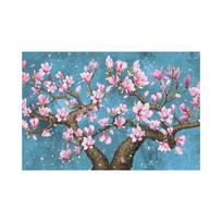 Rožinė Gėlė Drobės Paveikslas Magnolijos Gėlės Meno Plakatas Paveikslas Svetainės Dekoracija Be Rėmo Paveikslo Centras 20x30cm