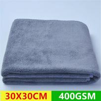 1PC 30/40/60cm Wiping Rags Efficient Microfiber Super Soft Absorbent Towel Car Wash Care Home Cleaning Towel Drying Cloth gray 30x30cm