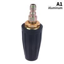 1 vnt slėginės plovimo antgaliai turbo purkštukas 360° besisukantis purškiamas turbo purkštukas 4000 PSI su 1/4 colio greita jungtimi A1Aluminum