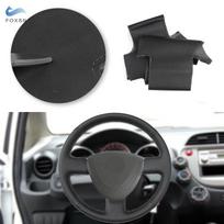 Juoda perforuota oda Automobilio priedai Vairo dangtelio apdaila Honda City 2002-2008 Civic 2002 -2005 Fit Jazz black