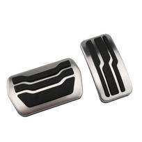 Stainless Steel Car Pedals Gas Brake Clutch Pedal for Ford Focus 2 3 4 MK2 MK3 MK4 RS ST 2005- Kuga Escape AT