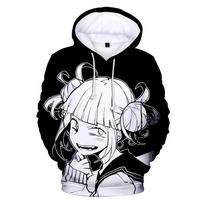 Fashion Harajuku Himiko Toga 3D Hoodies Sweatshirts Men Women Kids Kpop O-Neck Lovely Himiko Toga Printed Hoodies 100