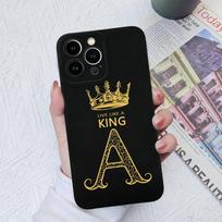 Dėklo dangtelis Apple iPhone X XS XR SE 13 14 15 Pro Max Luxury Crown Letters Skystas Minkštas Silikoninis Atsparus Smūgiams Matinis Apsauga nuo kritimo iPhone Shell Buferiui iPhone 13 Pro