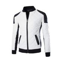 Vyriška striukė Slim Fit Motorcycle PU Oda žieminis šiltas paltas Bomber Overcoat XXXXXL black