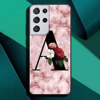Marmurinis raidės M Z TPU dėklai Samsung Galaxy S21 S20 FE S10 Note 20 Ultra 10 Lite S9 Plus S8 S10e juodas telefono dėklas Note 10 Lite