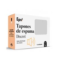 Eps putplasčio ausų kištukai Discret 6 vienetai, dydis L white