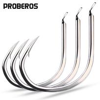 Sea Fishing Iron Plate Hook with Barb High Carbon Steel Single Hook Boat Fishing Road Sub Hook Large Ishni Hook 1/0#