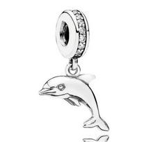Original Perfectly Captures Piglet Monkey Robot Monkey Pendant Bead Fit Europe Bracelet 925 Sterling Silver Charm Jewelry dangaus mėlyna spalva