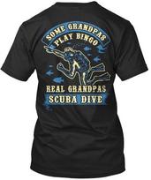 Grandpa Scuba Divers Diving Life Some Grandpas Play Standard Unisex T-Shirt S