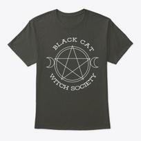 Black Cat Witch Society Standard Unisex T-shirt S